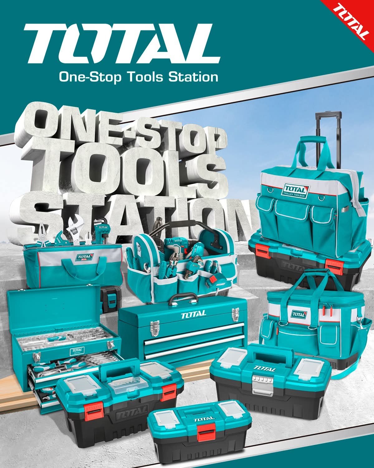 Moyens de rangement - TOTAL TOOLS TUNISIA Site officiel | Station d'outils