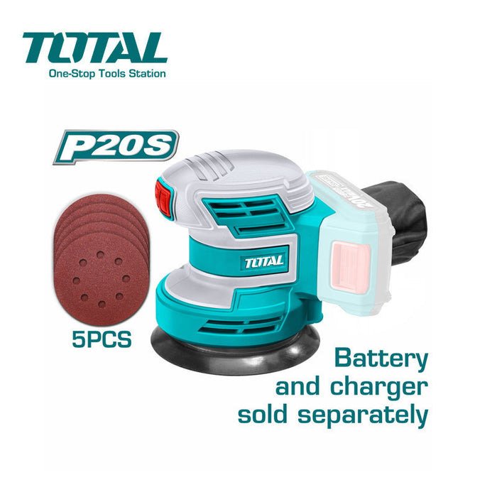 TROSLI2001 5PC Ponceuse Batterie 20V 125 mm Efficace Légère - TOTAL TOOLS TUNISIA Site officiel | Station d'outils
