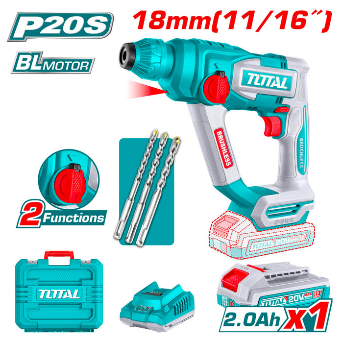 TRHLI201881 - Marteau Perforateur 20V TOTAL Perçage - TOTAL TOOLS TUNISIA Site officiel | Station d'outils