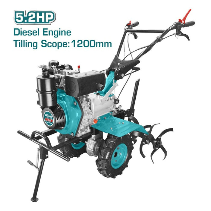 Motoculteur Diesel 5.2HP- TOTAL TUNISIA Jardinage -TDC12001 - TOTAL TOOLS TUNISIA Site officiel | Station d'outils