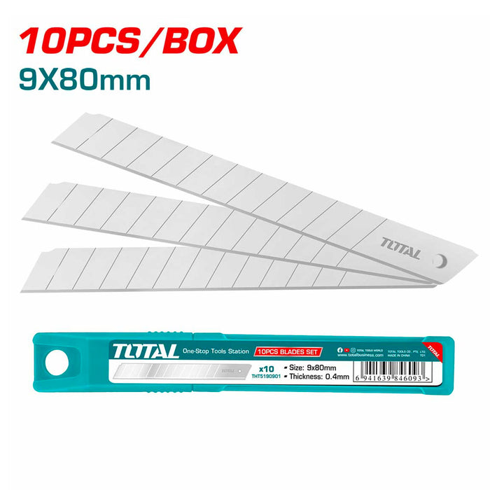 THT5190901 Lames Cutter TOTAL 09x80mm Pour Coupe Précise - TOTAL TOOLS TUNISIA Site officiel | Station d'outils