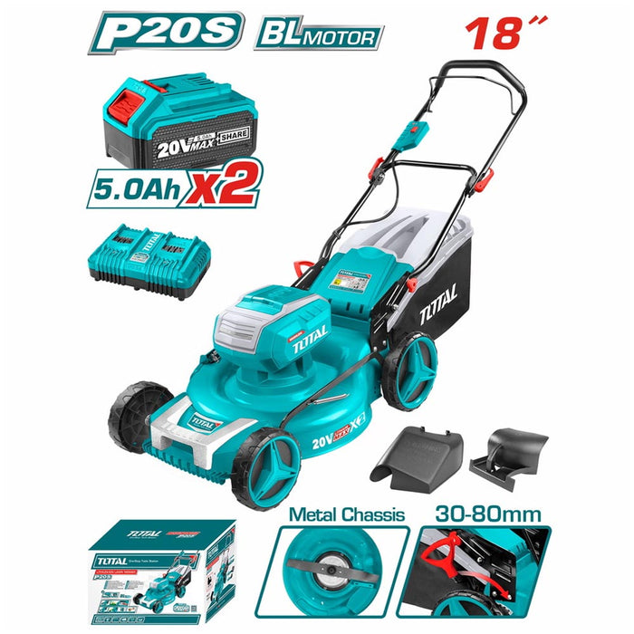 TLMLI20186 Tondeuse Sans Fil TOTAL 40V 60L Hauteur 30 80 - TOTAL TOOLS TUNISIA Site officiel | Station d'outils