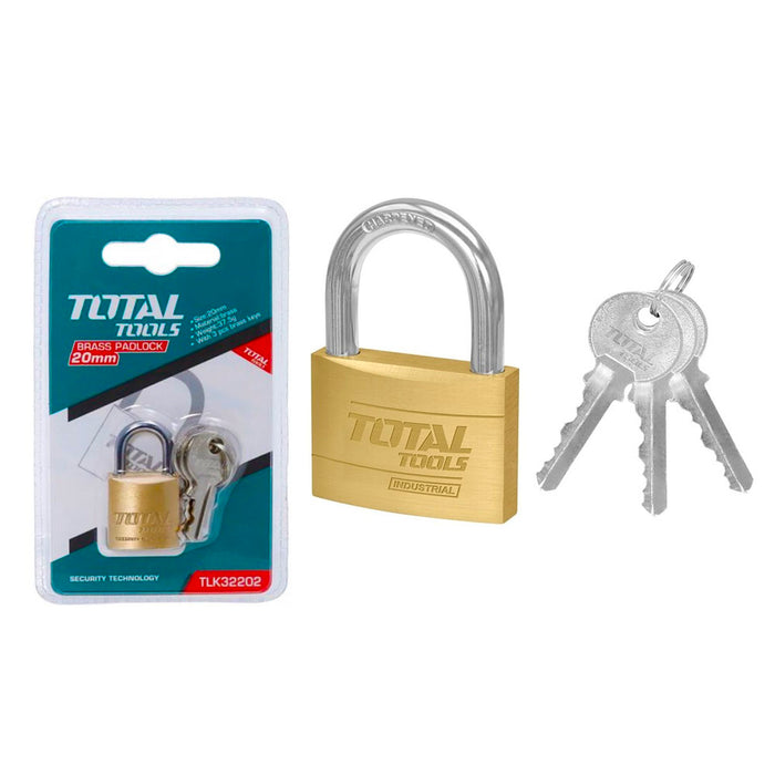 TLK32202 Cadenas Laiton 20mm TOTAL Securite Fiable Objets - TOTAL TOOLS TUNISIA Site officiel | Station d'outils