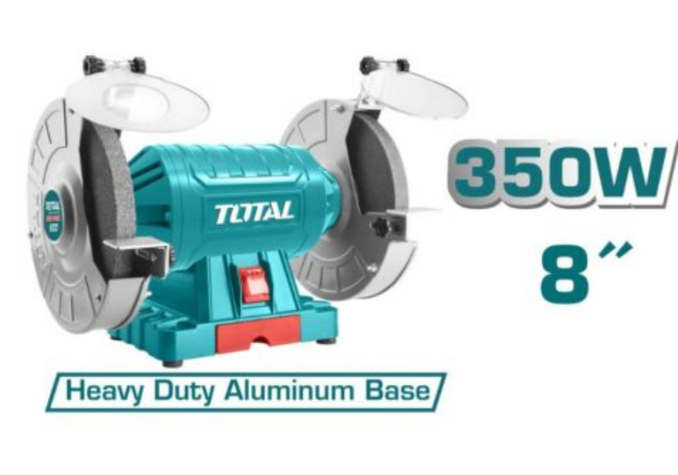 TOTAL Touret À Meuler 350W TBG35020 – Puissant Et Durable - TOTAL TOOLS TUNISIA Site officiel | Station d'outils