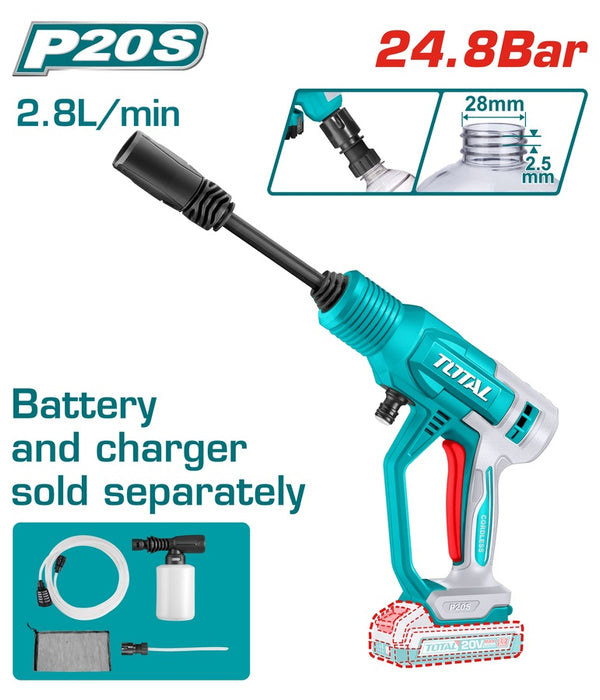 TPWLI2036 Nettoyeur Haute Pression Sans Fil Total Portable - TOTAL TOOLS TUNISIA Site officiel | Station d'outils