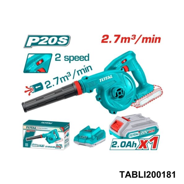 Souffleur 20V 38m/s - TOTAL TUNISIA Jardin - TABLI200281 - TOTAL TOOLS TUNISIA Site officiel | Station d'outils
