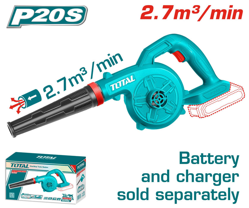 Souffleur TOTAL 20V Sans Fil TABLI20028 Débit 2,7 m3/min - TOTAL TOOLS TUNISIA Site officiel | Station d'outils