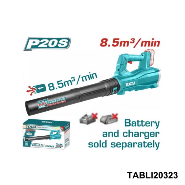 TOTAL Souffleur 2.7m3/h Sans Batterie Sans Chargeur TABLI20323