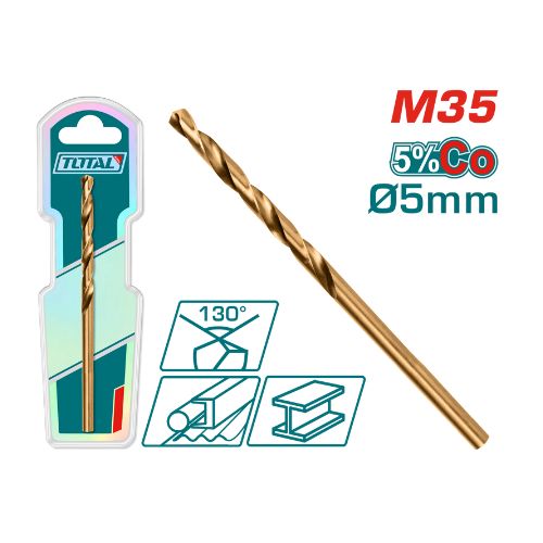 Foret HSS Co M35 5mm - TOTAL TUNISIA Métaux - TAC11205001 - TOTAL TOOLS TUNISIA Site officiel | Station d'outils