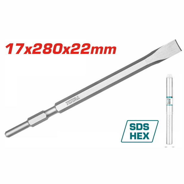 Burin Total SDS Hex 17x280x22mm TAC153172 Pour TH213006 Décor - TOTAL TOOLS TUNISIA Site officiel | Station d'outils
