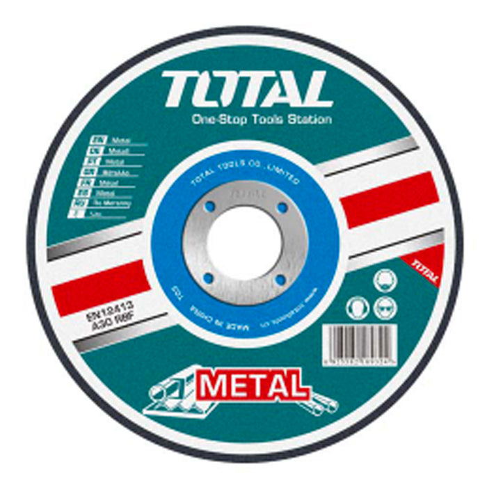 Disque De Coupe Métal Total TAC2211253 Diamètre 125mm Épaisseur 1.2mm Alésage 22.2mm Vitesse Max 12200trmin