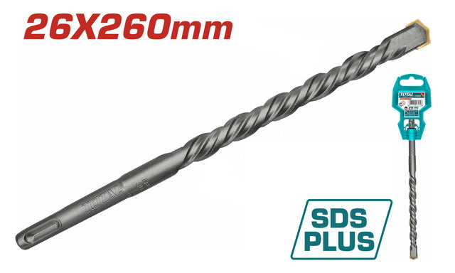 Foret SDS Plus 26 Mm 260 Mm TOTAL TAC312603 Pointe Carbure