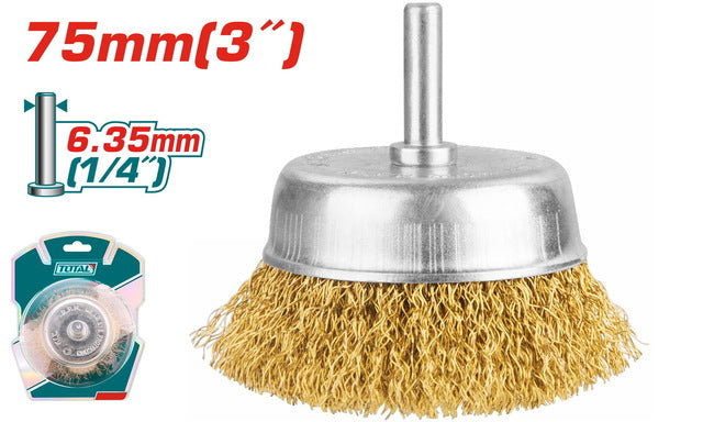 BROSSES COUPE TOTAL AVEC TIGE 75mm (TAC33031)
