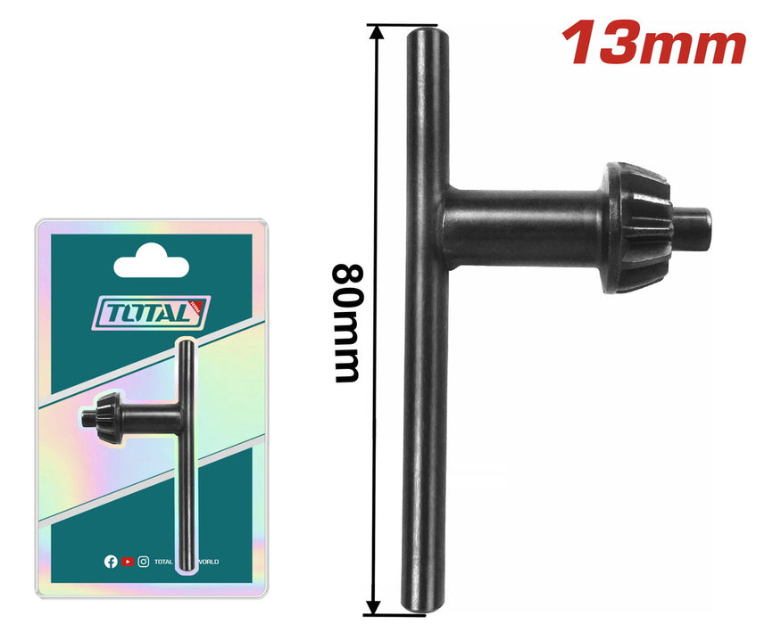 Clé De Mandrin 13 Mm TOTAL TAC470131 Acier Trempé Poignée Transversale