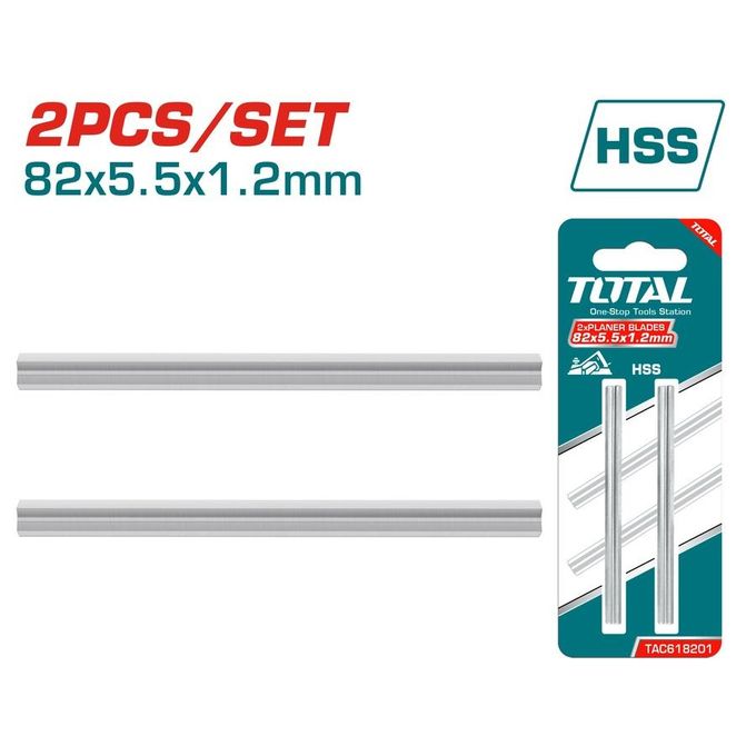 Total Jx 2 Lames De Rabot Tac618201 Pour Raboteuse Pro