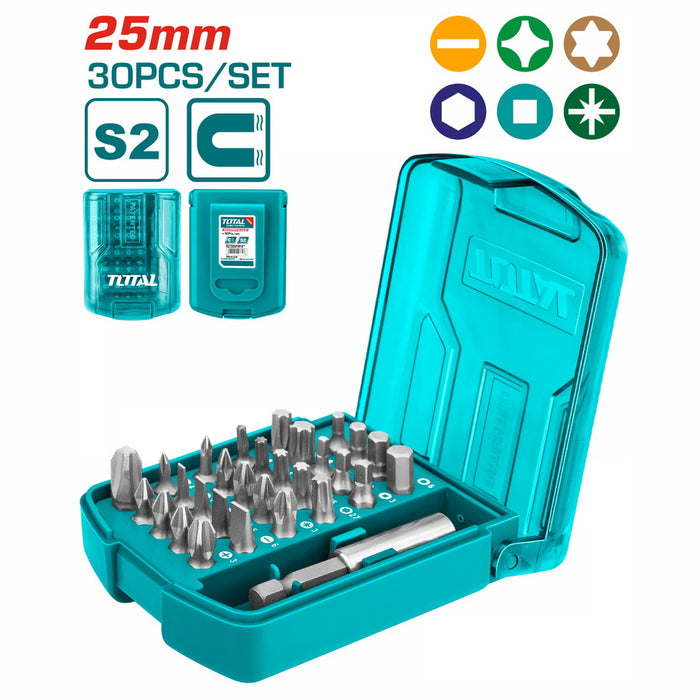 Coffret Total de 30 Embouts 25mm TACSD18306