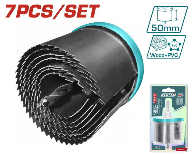 Scies Cloches 7 Pièces Découpe Bois Total Tunisie TACSH3071 - TOTAL TOOLS TUNISIA Site officiel | Station d'outils
