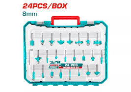 Fraises Défoncer 24 8mm Mallette Kit TOTAL Tacsr12408 - TOTAL TOOLS TUNISIA Site officiel | Station d'outils