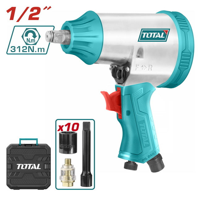 Clé Choc 312 Nm Pouce – TOTAL TUNISIA Puissante – TAT41125 - TOTAL TOOLS TUNISIA Site officiel | Station d'outils
