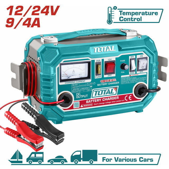 Chargeur De Batterie 12V/24V Puissant TOTAL TUNISIA TBC1601 - TOTAL TOOLS TUNISIA Site officiel | Station d'outils