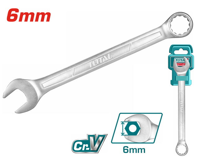 Clé Mixte TOTAL 6 mm Pour Bricolage Efficace TCSPA061 - TOTAL TOOLS TUNISIA Site officiel | Station d'outils