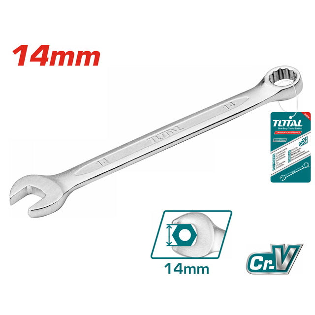 Clé Mixte 14 mm – Total Tunisia Clé Robuste – TCSPA141 - TOTAL TOOLS TUNISIA Site officiel | Station d'outils