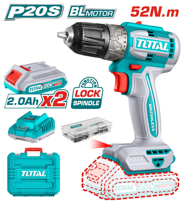 Visseuse 52Nm Brushless 20V TOTAL TUNISIA Puissant TDLI20453 - TOTAL TOOLS TUNISIA Site officiel | Station d'outils