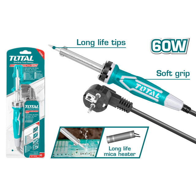Fer À Souder 60W - TOTAL TUNISIA Précision - TET1606 - TOTAL TOOLS TUNISIA Site officiel | Station d'outils