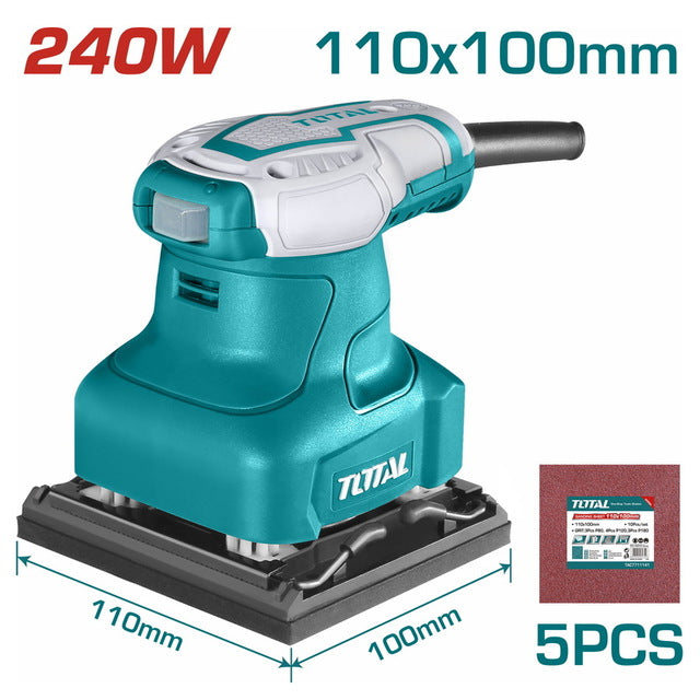 Ponceuse Finition 240W 110x100mm Total Bricolage TF2231106 - TOTAL TOOLS TUNISIA Site officiel | Station d'outils