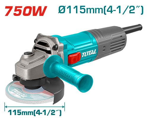 Meuleuse D'Angle 750W 115mm - TOTAL TUNISIA TG10711556 - TOTAL TOOLS TUNISIA Site officiel | Station d'outils