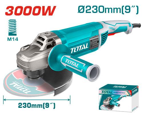 Meule Ang 230mm 3000W - TOTAL TUNISIA Bricoleurs - TG1302306 - TOTAL TOOLS TUNISIA Site officiel | Station d'outils