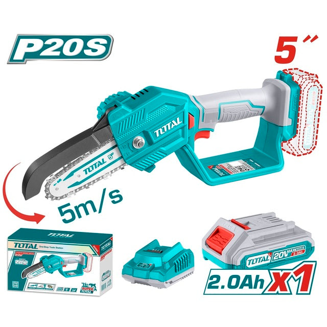 Scie Chaine Batterie 20V 13 Cm TOTAL Elagage TGSLI20581 - TOTAL TOOLS TUNISIA Site officiel | Station d'outils