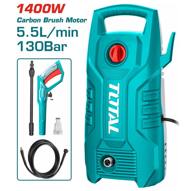 Nettoyeur Haute Pression 130Bar 1400W Total Tunisie TGT11316 - TOTAL TOOLS TUNISIA Site officiel | Station d'outils