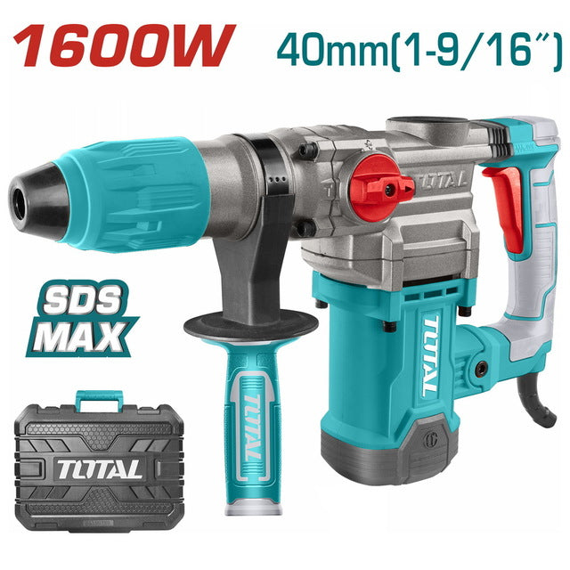 Marteau Perforateur 1600W Pro TOTAL TUNISIA TH1163855 - TOTAL TOOLS TUNISIA Site officiel | Station d'outils
