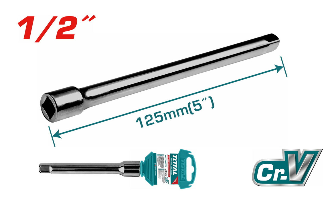 Barre D'Extension Total 125 Mm Theb12051 Chrome Vanadium 1/2 Pouce Anticorrosion