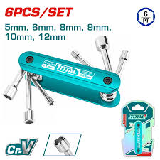 Jeu Tournevis Pliables CrV 5-12 mm TOTAL THFND06 Polyvalent - TOTAL TOOLS TUNISIA Site officiel | Station d'outils