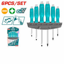 Jeu Tournevis Cr V JX6 Avec Support Mural THGSS35061 - TOTAL TOOLS TUNISIA Site officiel | Station d'outils