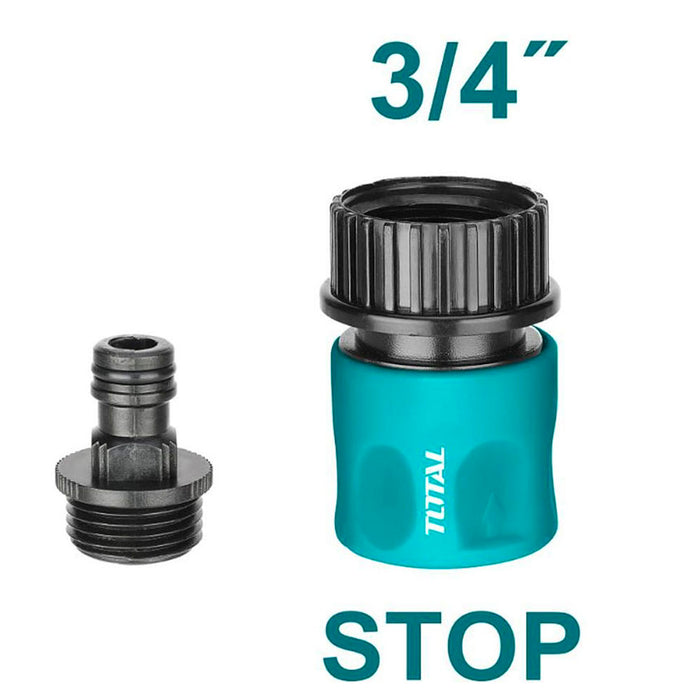 Kit Raccord Rapide Stop 3/4 Pouce Pour Arrosage Compatible