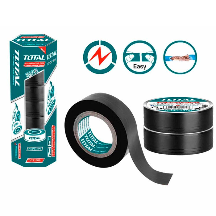 Ruban Isolant Total PVC Fiable TOTAL TUNISIA THPET1103 - TOTAL TOOLS TUNISIA Site officiel | Station d'outils