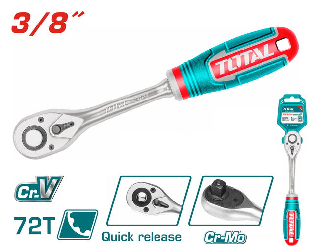 THT106386 Clé À Cliquet TOTAL 3 Sur 8 Pouces 72 Dents CrV - TOTAL TOOLS TUNISIA Site officiel | Station d'outils