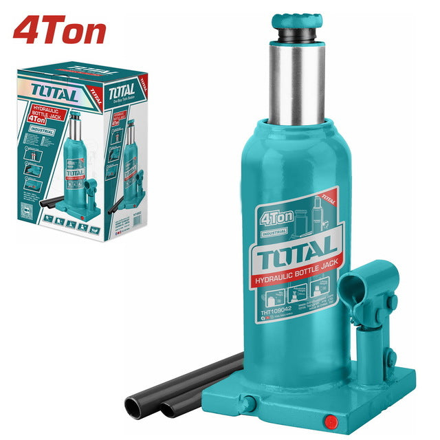 THT109042 Cric Bouteille 4T TOTAL Hydraulique Portable - TOTAL TOOLS TUNISIA Site officiel | Station d'outils