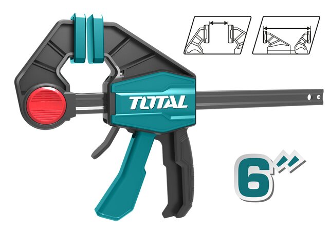 THT1340601-Pinces À Barre Rapide TOTAL 63x150-Serrage 60 Kg - TOTAL TOOLS TUNISIA Site officiel | Station d'outils