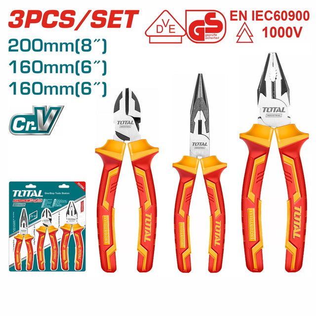 THT2K0302 Pinces Isolées Total 1000 V Outil Pro Électrique - TOTAL TOOLS TUNISIA Site officiel | Station d'outils