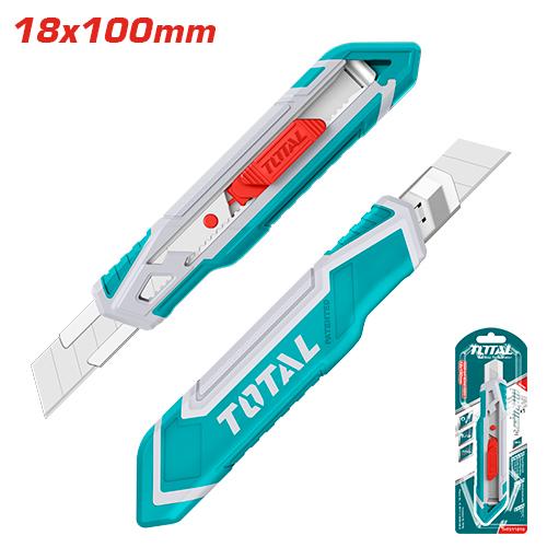 THT511816 – Couteau Cassable TOTAL 18x100 – Découpes Nettes - TOTAL TOOLS TUNISIA Site officiel | Station d'outils
