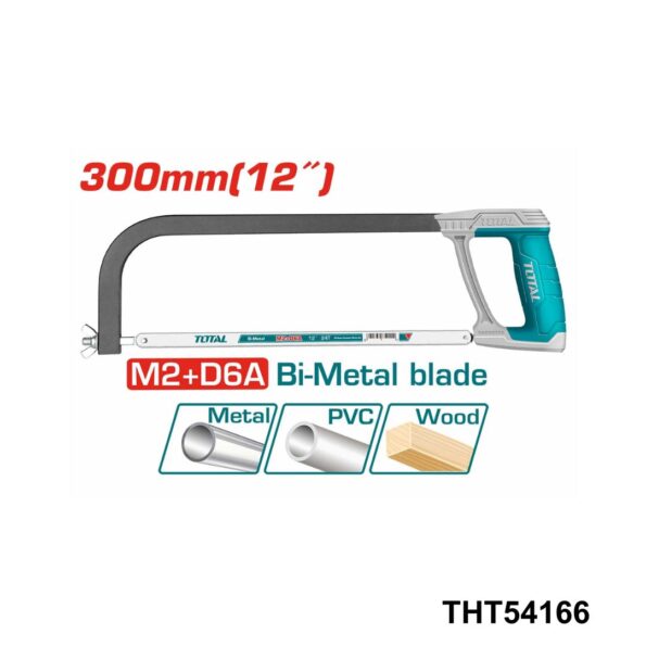 THT541036 – Cadre De Scie À Métaux TOTAL 300 Mm – Précis - TOTAL TOOLS TUNISIA Site officiel | Station d'outils