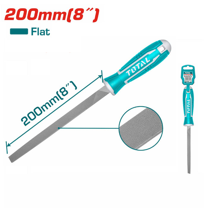 Lime Plate Totale THT91186 Lame 200 Mm Poignée Bi-Matière Ergonomique Acier Haute Qualité