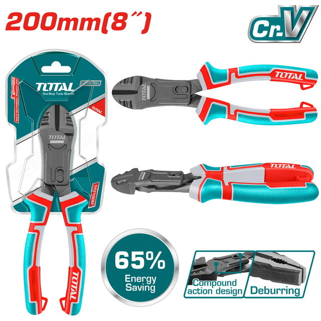 THTC530806 Pince Coupante Diagonale 200mm Action Composée - TOTAL TOOLS TUNISIA Site officiel | Station d'outils