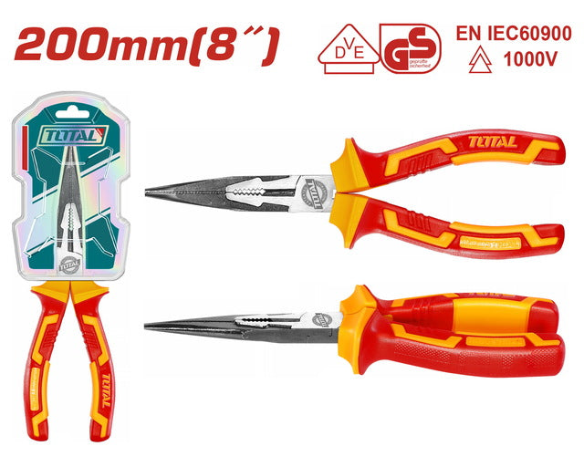 THTIP2381 Pince Bec Long TOTAL 1000V 200mm Précise - TOTAL TOOLS TUNISIA Site officiel | Station d'outils