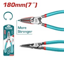 THTJ21803 Pince Circlips Droit 7 Pouces TOTAL Ergonomique - TOTAL TOOLS TUNISIA Site officiel | Station d'outils