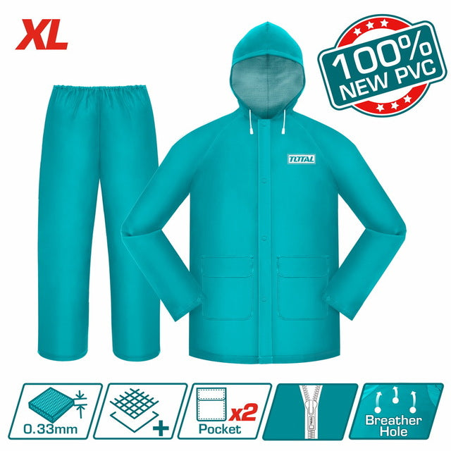 Veste Pantalon PVC Résistant Vert Turquoise XL THTRS031XL